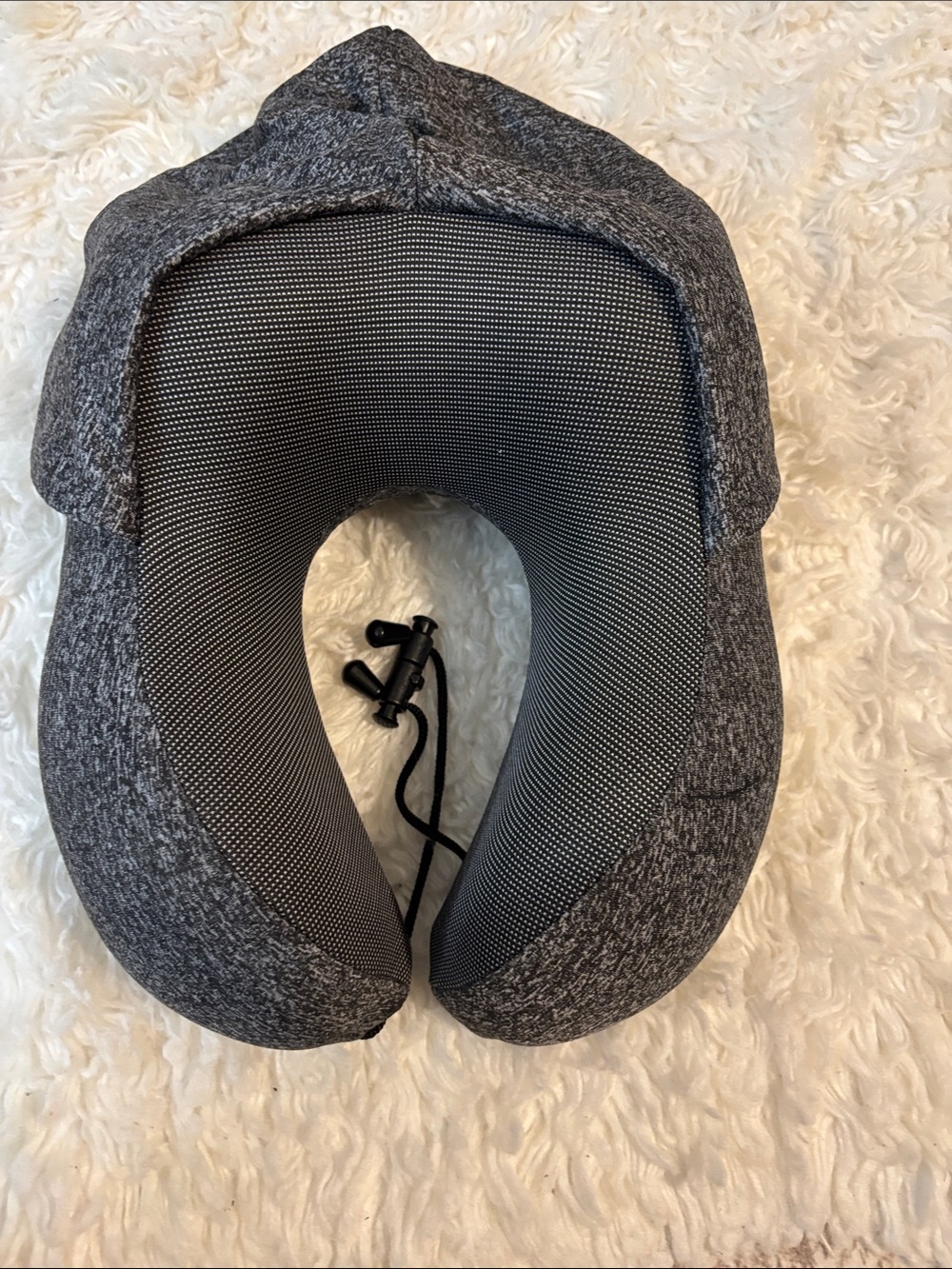 Charcoal Memory Foam Travel Neck Pillow